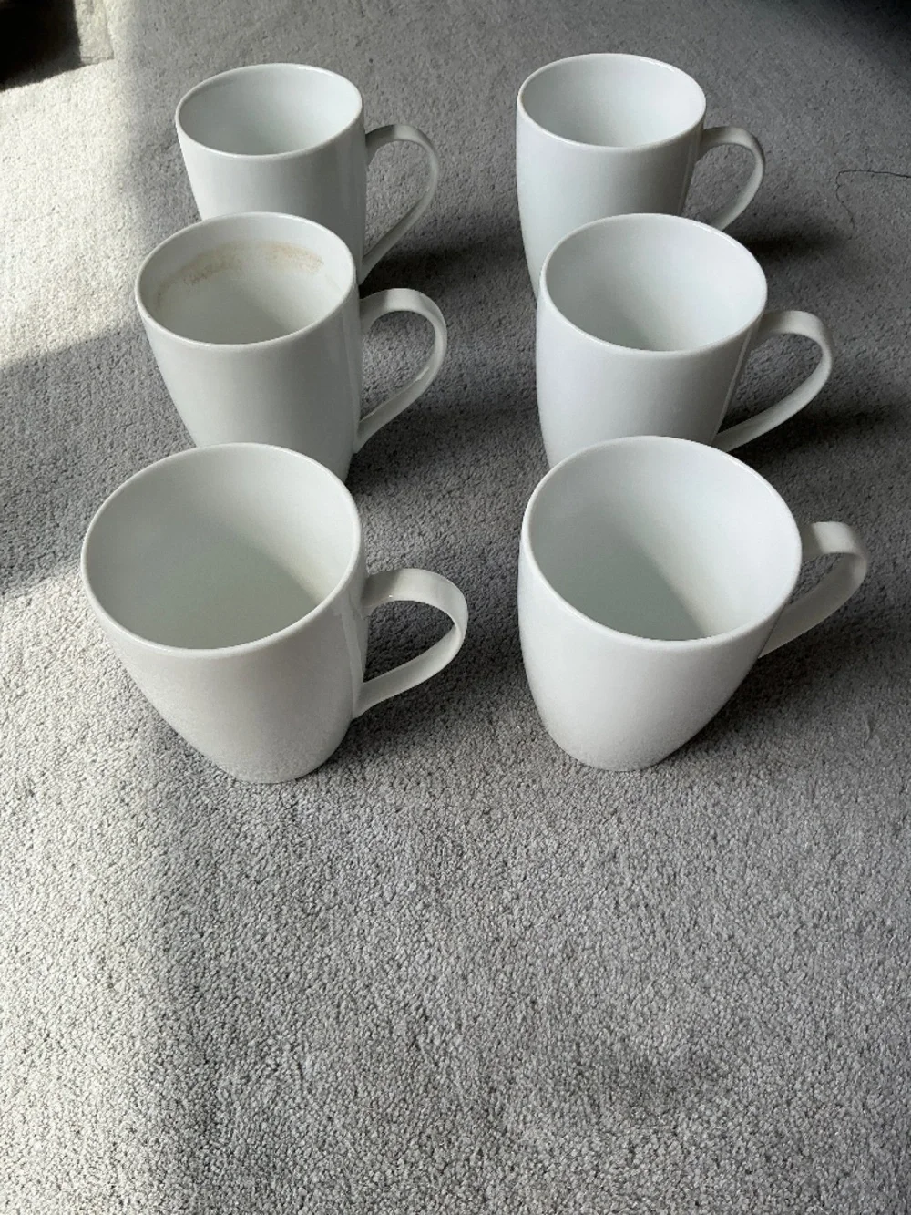 set of Crate & Barrel coffee mugs